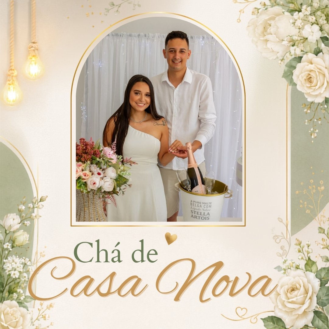 Convite do Chá de Casa Nova do João e da Gabi